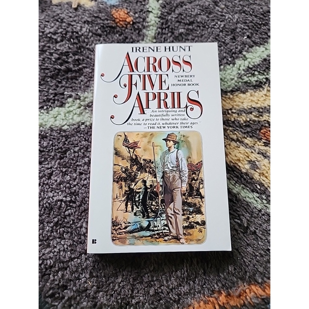Vintage Across Five Aprils Irene Hunt Newbery Honor Civil War Historical Fiction